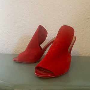 Sinful Red Suede Steve Madden Stilletos